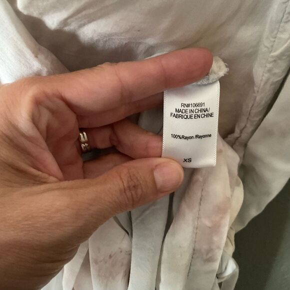 NWT Young Fabulous & Broke Raine Tie Dye Wrap Shirt Dress XSmall - Picture 8 of 10